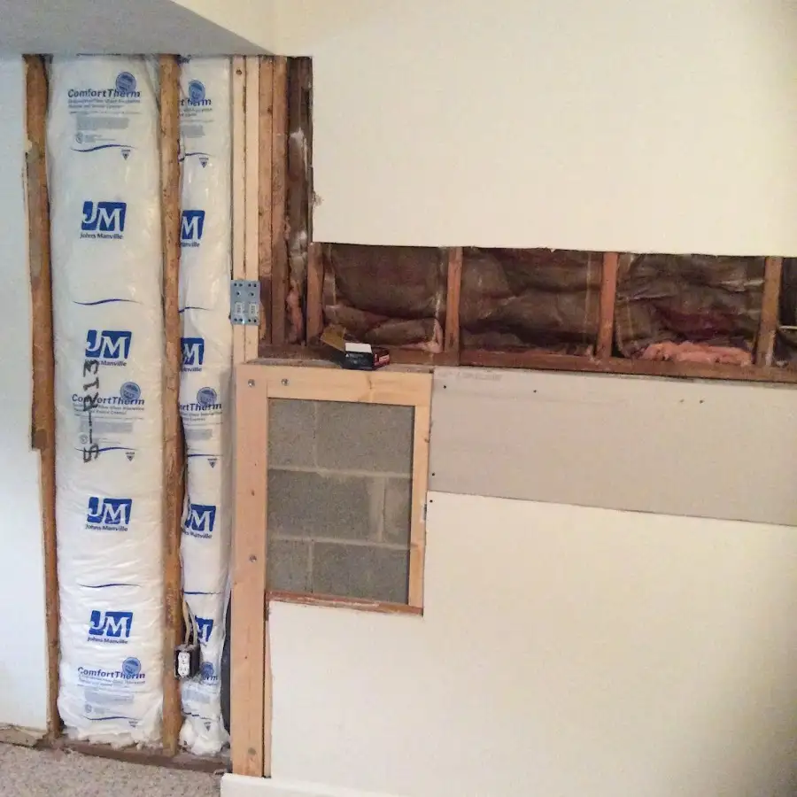 Wall insulation replacement during Contents Cleaning & Restoration in Taylors